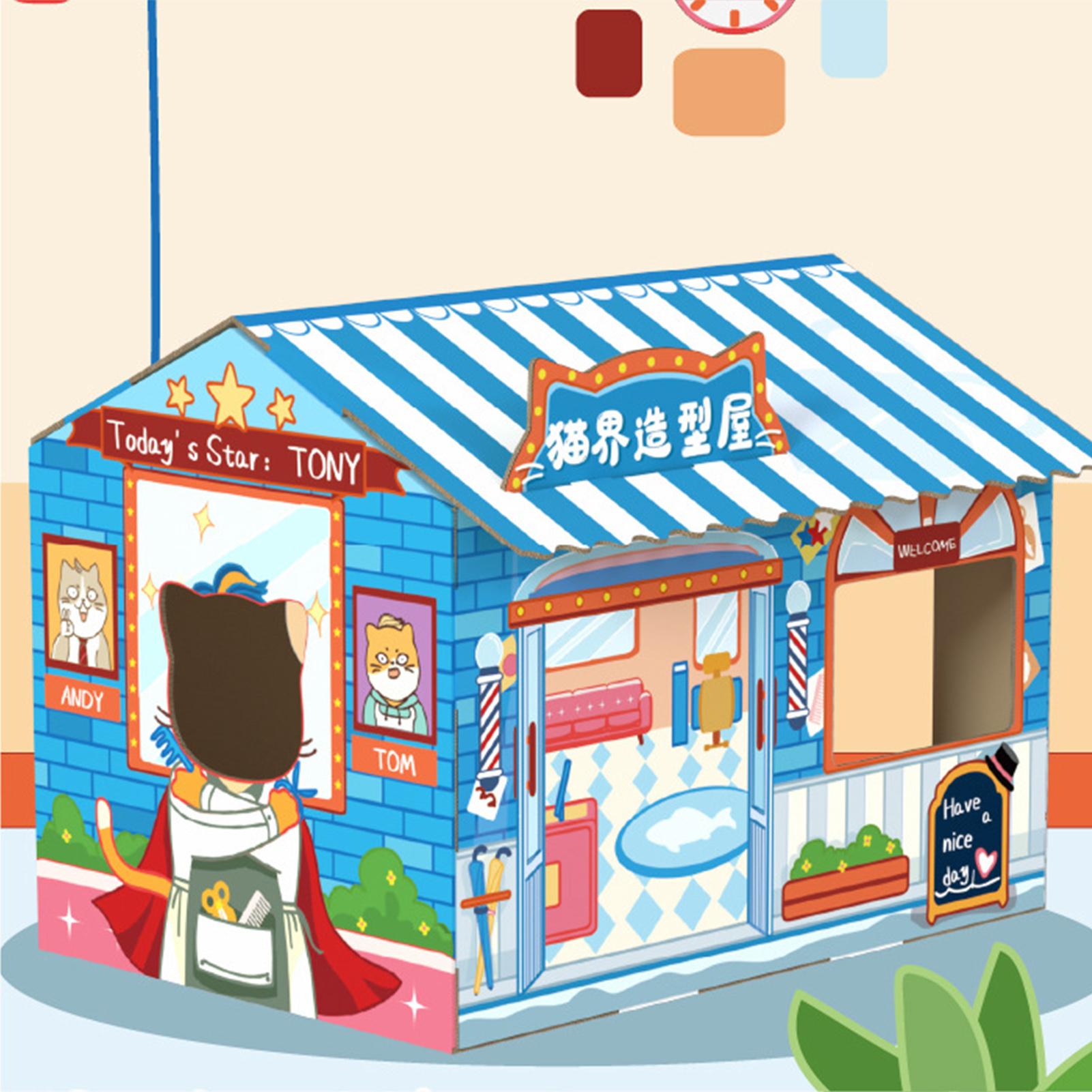 Картонный кошачий домик Безопасный Здоровый Износостойкий Портативный Игровой домик для кошек с кошачьей мятой для кошек Salon Design
Картонный кошачий домик Безопасный Здоровый Износостойкий Портативный Игровой домик для кошек с кошачьей мятой для кошек Salon Design