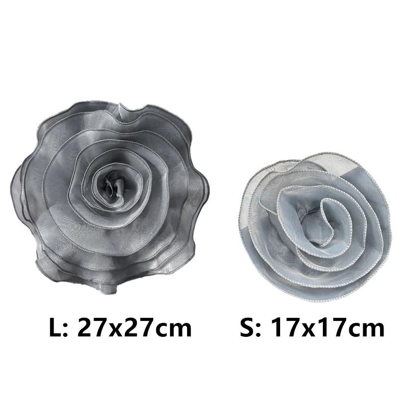 17/27cm Brooch Large Rose Flower Patch Clothing Dress Neck Decoration Artificial Chest Flower Handmade Organza 3D Flower Corsage 17cm серый
17/27cm Brooch Large Rose Flower Patch Clothing Dress Neck Decoration Artificial Chest Flower Handmade Organza 3D Flower Corsage 17cm серый
