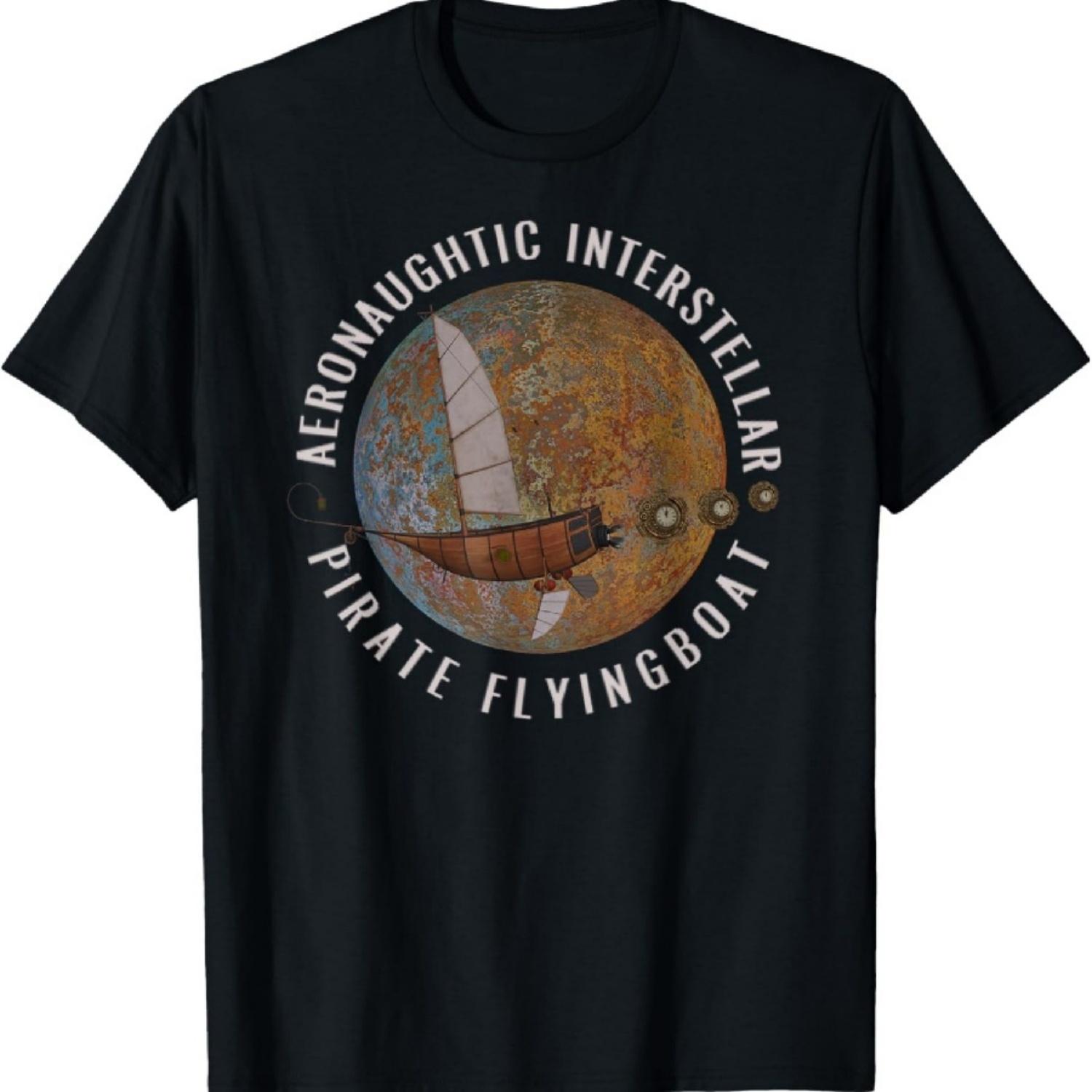 Aeronaughtic Interstellar Pirate Flyingboat Steampunk Space T-Shirt XXXXXL чорний
Aeronaughtic Interstellar Pirate Flyingboat Steampunk Space T-Shirt XXXXXL чорний