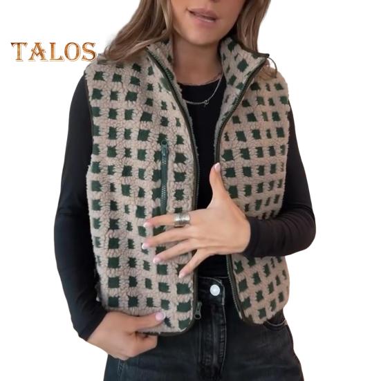 Женский жилет, куртка с воротником-стойкой, контрастного цвета, без рукавов, клетчатый узор, кардиган, жилет, застежка-молния, повседневная верхняя одежда для отдыха на природе S темно-зеленого
Женский жилет, куртка с воротником-стойкой, контрастного цвета, без рукавов, клетчатый узор, кардиган, жилет, застежка-молния, повседневная верхняя одежда для отдыха на природе S темно-зеленого