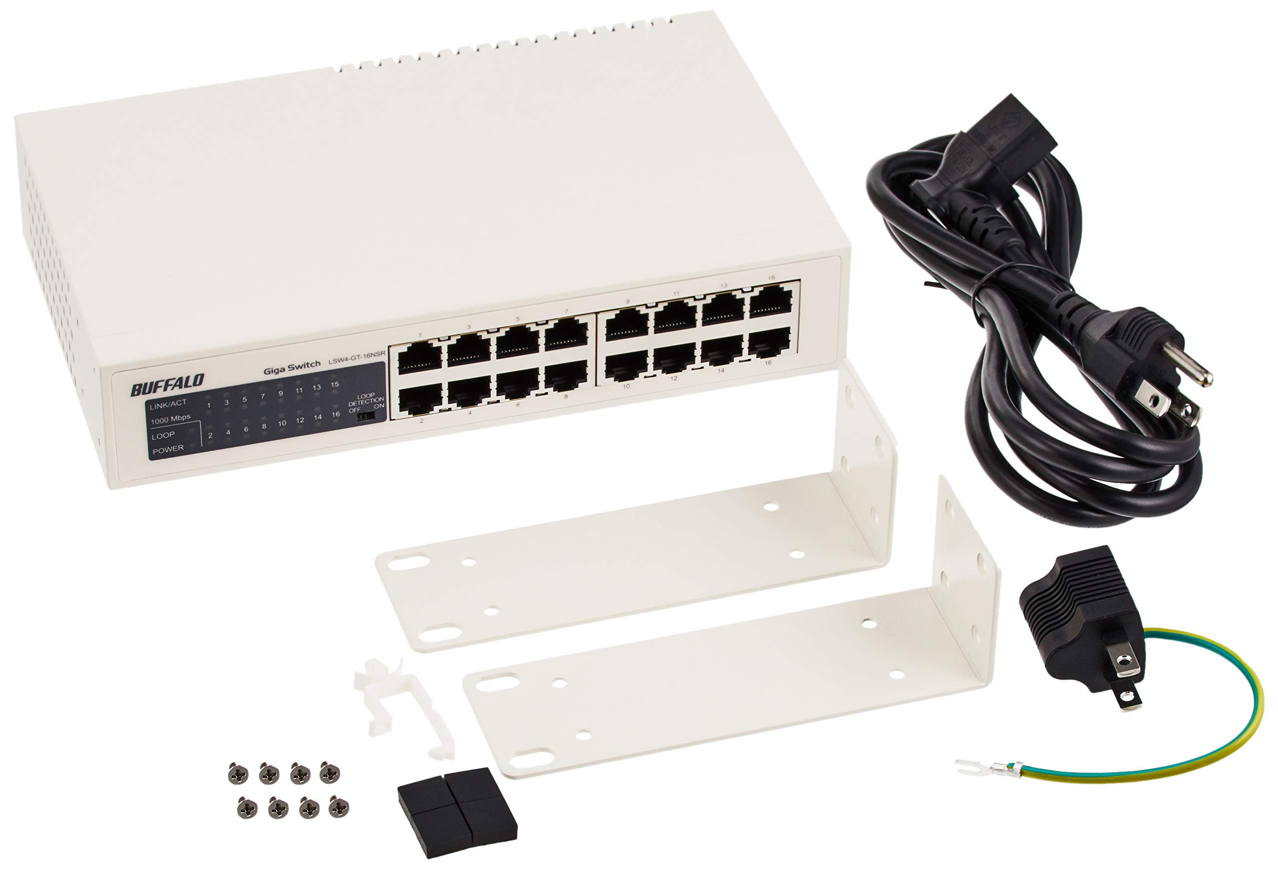 BUFFALO Giga Compatible Metal Housing Power Supply 16 Ports White Switching Hub Japanese Manufacturer Built-in LSW4-GT-16NSR білий
BUFFALO Giga Compatible Metal Housing Power Supply 16 Ports White Switching Hub Japanese Manufacturer Built-in LSW4-GT-16NSR білий