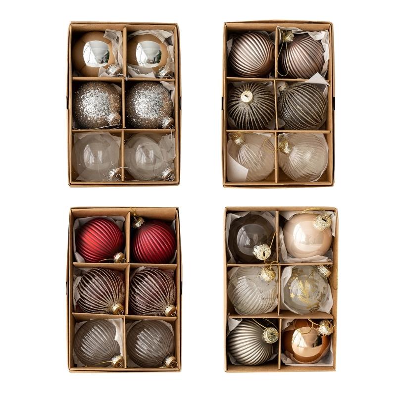 Pack of 6 Exquisite Glass Christmas Bauble Balls Ornaments Create Festive Atmospheres at Homes Festival Party Dropshipping
Pack of 6 Exquisite Glass Christmas Bauble Balls Ornaments Create Festive Atmospheres at Homes Festival Party Dropshipping