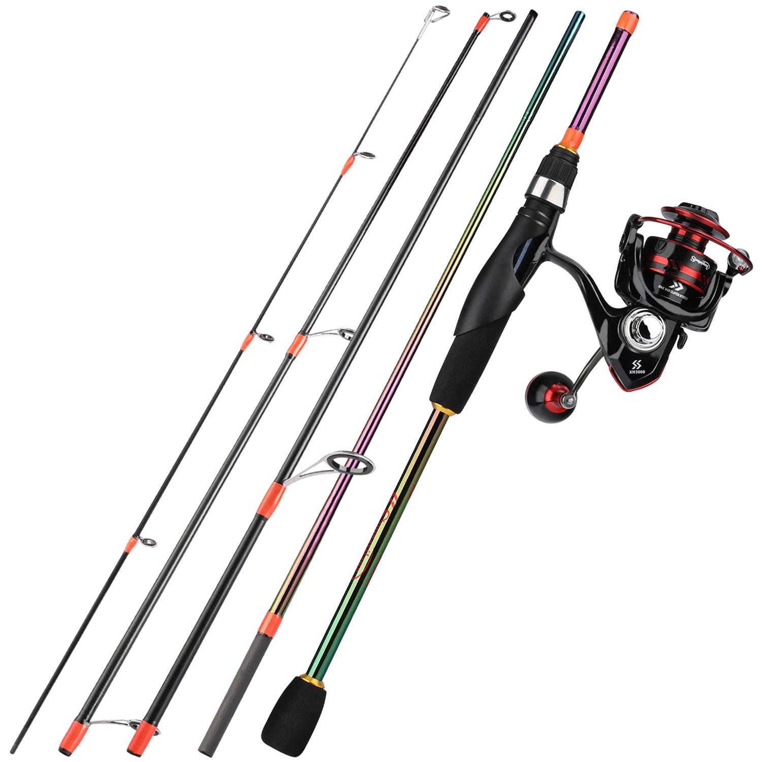 Новый набор катушек для удочки с покрытием, 5 секций, удочка из углеродного волокна, спиннинговая рыболовная катушка, металлическая шариковая рукоятка, комбинированная удочка 2.4m
Новый набор катушек для удочки с покрытием, 5 секций, удочка из углеродного волокна, спиннинговая рыболовная катушка, металлическая шариковая рукоятка, комбинированная удочка 2.4m