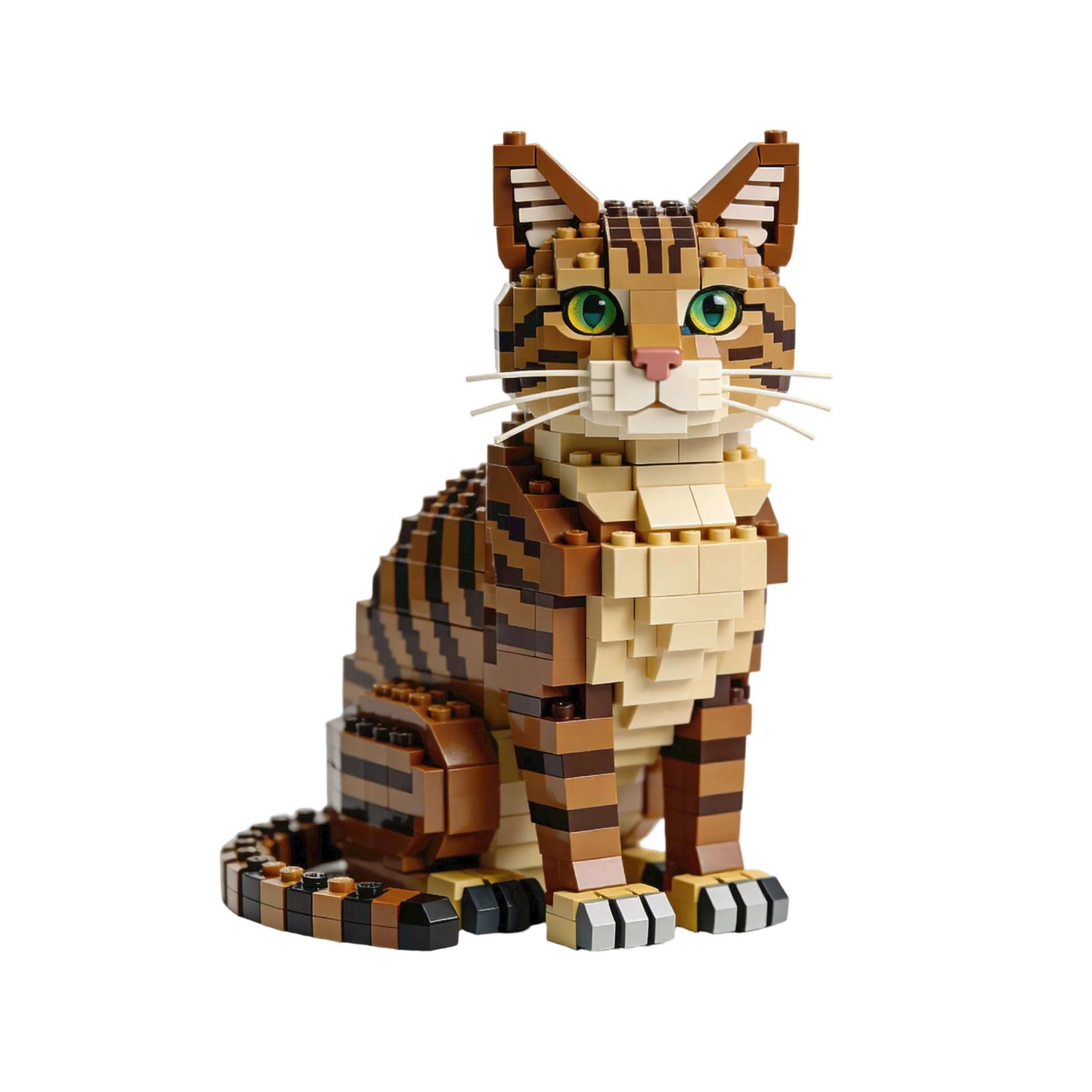 Building Block Cat Model Kit DIY Assembled Decorative Figurine Toy for Cat Lovers Creative Puzzle Construction Set for Display One Size
Building Block Cat Model Kit DIY Assembled Decorative Figurine Toy for Cat Lovers Creative Puzzle Construction Set for Display One Size