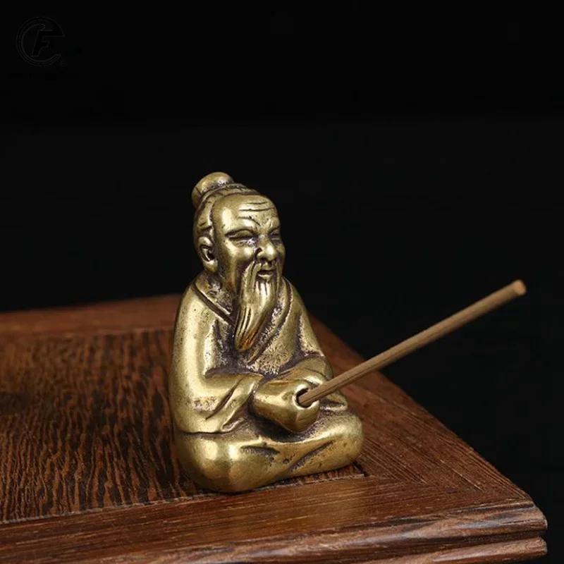 Antique Bronze Taoism Lao-Tse Soothe The Nerves Statue Pure Copper Buddha Figurines Ornaments Incense Burner Household Decor A
Antique Bronze Taoism Lao-Tse Soothe The Nerves Statue Pure Copper Buddha Figurines Ornaments Incense Burner Household Decor A