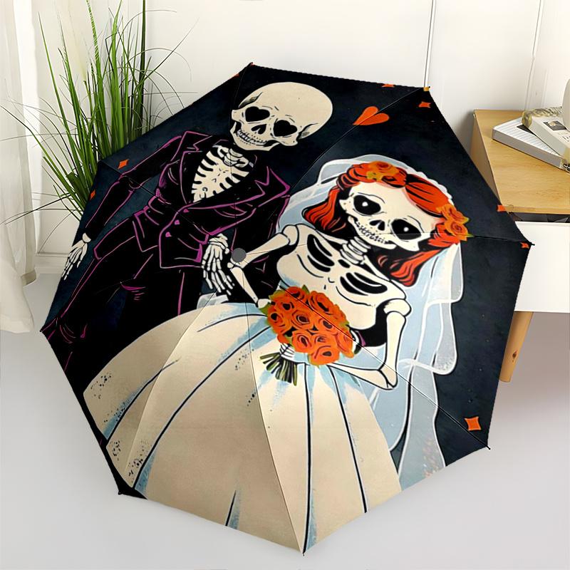 1pc Day of the Dead Wedding Pattern Beautiful Looking Automatic Folding Umbrella, 3 Folding, 8 Iron Frame Design, Durable and Suitable for Travel and
1pc Day of the Dead Wedding Pattern Beautiful Looking Automatic Folding Umbrella, 3 Folding, 8 Iron Frame Design, Durable and Suitable for Travel and