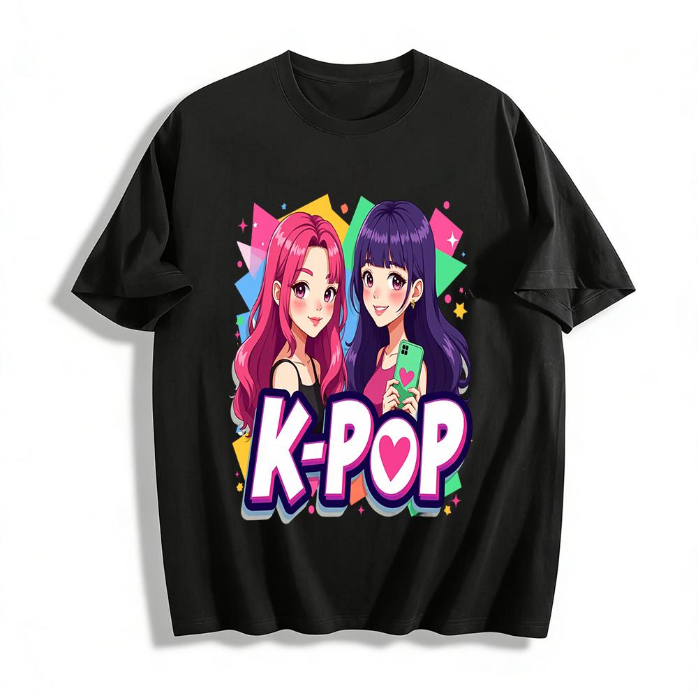 K-pop Girl Group Graphic T-shirt, Casual Loose-fit Top for Fans, Perfect for Concerts and Daily Wear Pure cotton T-shirt XXS
K-pop Girl Group Graphic T-shirt, Casual Loose-fit Top for Fans, Perfect for Concerts and Daily Wear Pure cotton T-shirt XXS