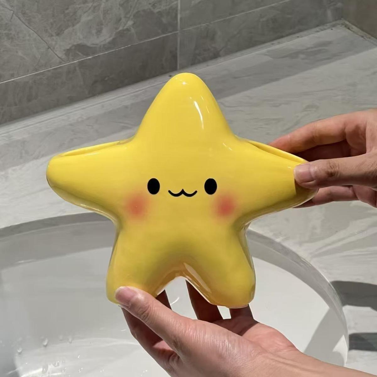 Cute Star Shaped Plastic Toothbrush Holder - Independently Stored, Cute Design, Durable Structure, Space Saving Toothbrush and Toothpaste Holder 1PCS жовтий
Cute Star Shaped Plastic Toothbrush Holder - Independently Stored, Cute Design, Durable Structure, Space Saving Toothbrush and Toothpaste Holder 1PCS жовтий