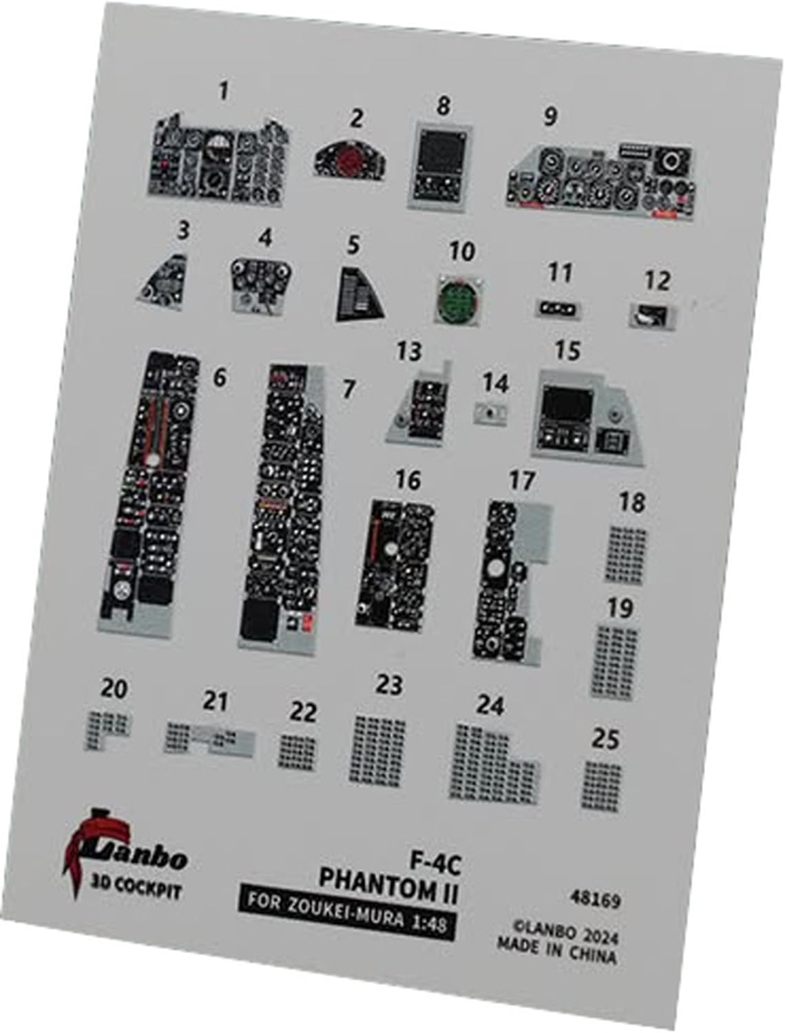Lambo Models Phantom II Interior 3D Decal Plastic Model Decal LNB48169 1/48 F-4C (for Zoukei-mura) (Airplane)
Lambo Models Phantom II Interior 3D Decal Plastic Model Decal LNB48169 1/48 F-4C (for Zoukei-mura) (Airplane)