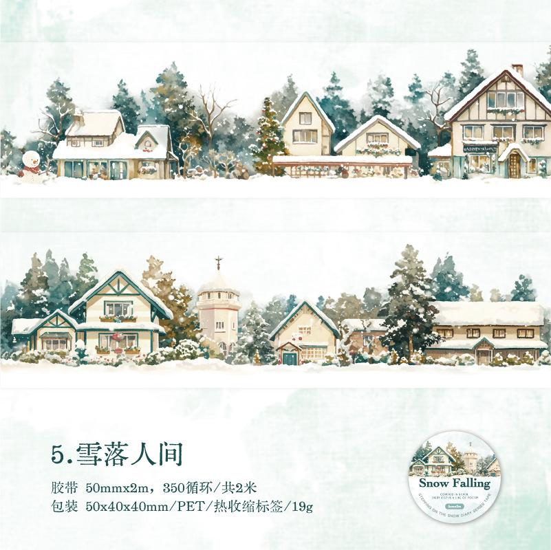 Mr. Paper, Winter Snow Themed Landscape Tape Stickers, Decorative Scrapbook Phone Case Notebook Diary Stationery Stickers
Mr. Paper, Winter Snow Themed Landscape Tape Stickers, Decorative Scrapbook Phone Case Notebook Diary Stationery Stickers