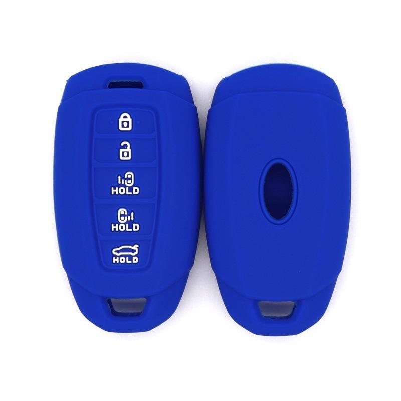 Suitable for modern imported Paris Tikus coated smart 5-key silicone car key bag, high quality and drop-resistant key cover темно-синього кольору
Suitable for modern imported Paris Tikus coated smart 5-key silicone car key bag, high quality and drop-resistant key cover темно-синього кольору