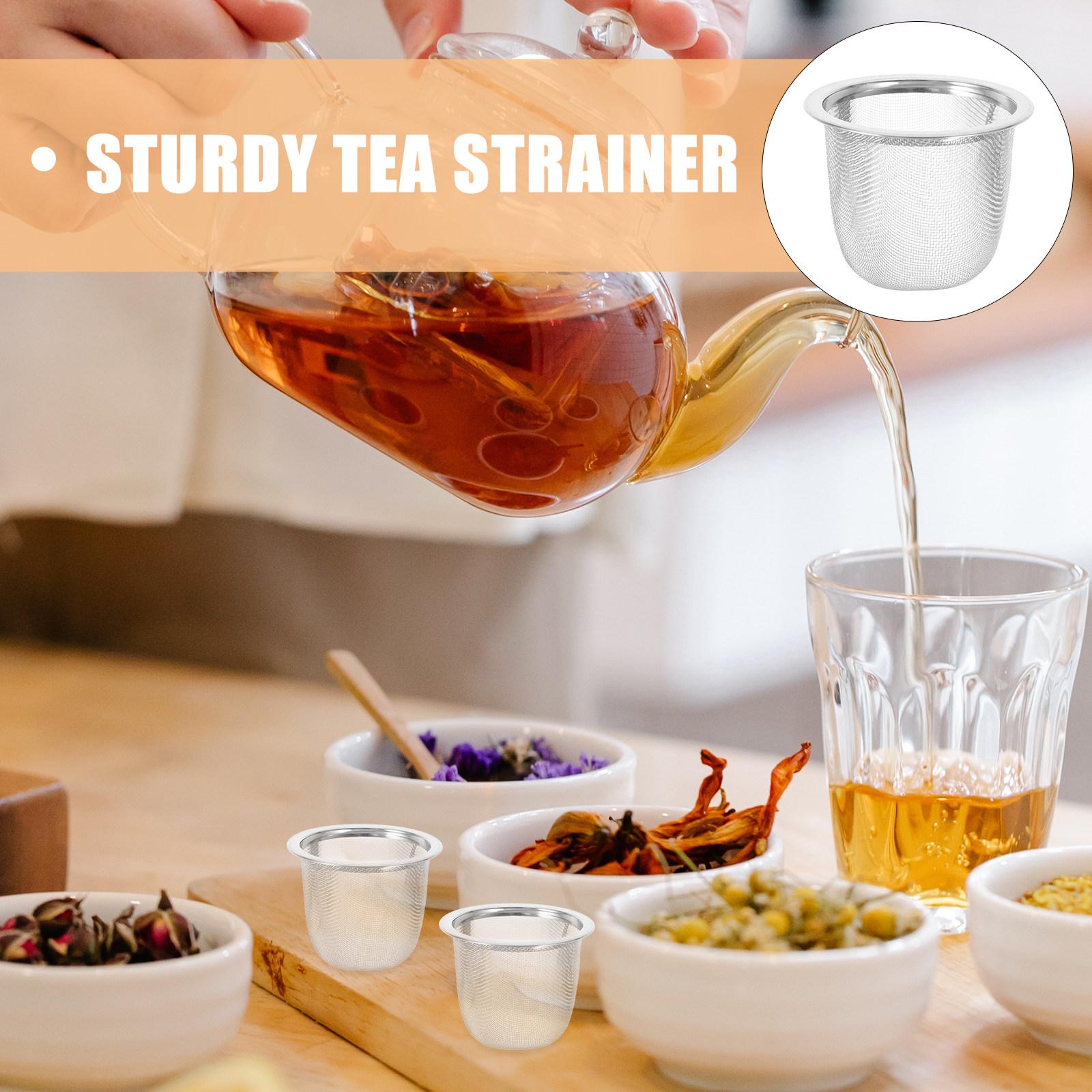 8Pcs Stainless Steel Tea Filter Metal Infuser Sturdy Loose Leaf Tea Strainer Reusable Home Steeper Diameter 6.5cm Height 5Cm 5.8X5CM
8Pcs Stainless Steel Tea Filter Metal Infuser Sturdy Loose Leaf Tea Strainer Reusable Home Steeper Diameter 6.5cm Height 5Cm 5.8X5CM