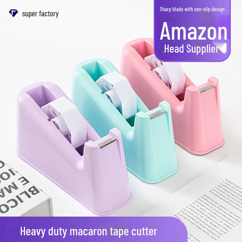 «Macaron Color Large Tape Cutter — прозрачный диспенсер для клейкой ленты, облегчающий труд»
«Macaron Color Large Tape Cutter — прозрачный диспенсер для клейкой ленты, облегчающий труд»