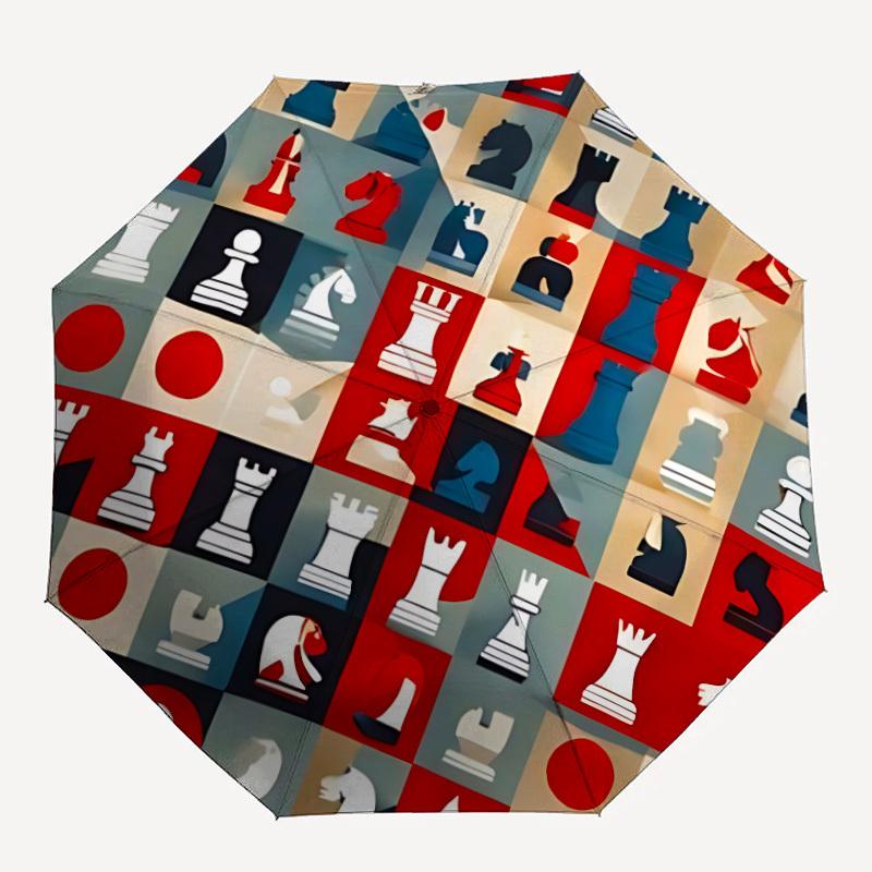 1pc Chess Pieces Automatic Open/Close Umbrella Compact Folding Umbrella, All-Season Portable Umbrella for Women/Men F1124198
1pc Chess Pieces Automatic Open/Close Umbrella Compact Folding Umbrella, All-Season Portable Umbrella for Women/Men F1124198