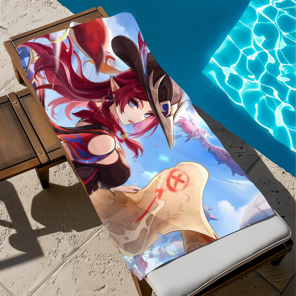 Towel Beach Bath Quick-Drying Lightweight Portable Sauna Camping Chasca Swim Pool Genshin Impact Travel W30*H60(CM)
Towel Beach Bath Quick-Drying Lightweight Portable Sauna Camping Chasca Swim Pool Genshin Impact Travel W30*H60(CM)