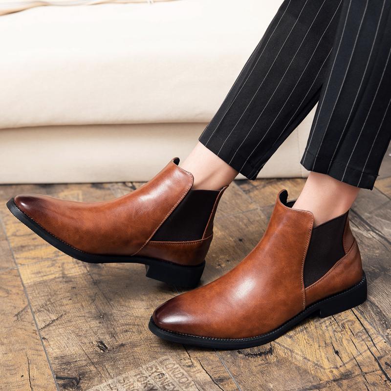 Мужские повседневные ботинки Chelsea Motorcycle Boots Brown Leather Demi Seasonal Punk Short Ankle Boots Street Style Boots Plus Size EU:48 коричневый
Мужские повседневные ботинки Chelsea Motorcycle Boots Brown Leather Demi Seasonal Punk Short Ankle Boots Street Style Boots Plus Size EU:48 коричневый