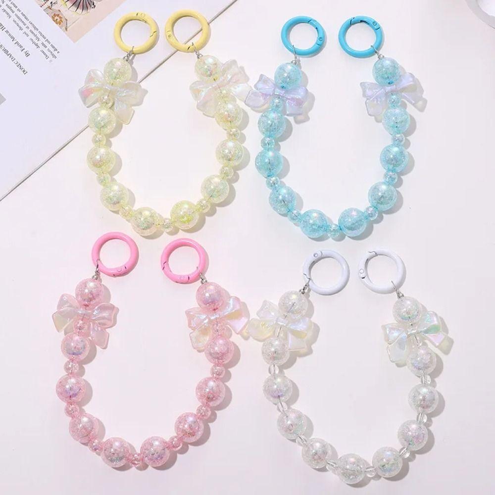 Anti-Lost Chain Bow Beaded Bag Pendant Colorful Beaded Key Chain Charm Beaded Phone Chain Unisex белый
Anti-Lost Chain Bow Beaded Bag Pendant Colorful Beaded Key Chain Charm Beaded Phone Chain Unisex белый