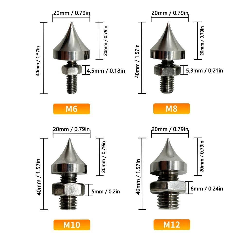4PCS M6/M8/M10/M12 HiFi Speaker Spike Stainless Steel Speaker Isolation Feet For Amplifier M6
4PCS M6/M8/M10/M12 HiFi Speaker Spike Stainless Steel Speaker Isolation Feet For Amplifier M6