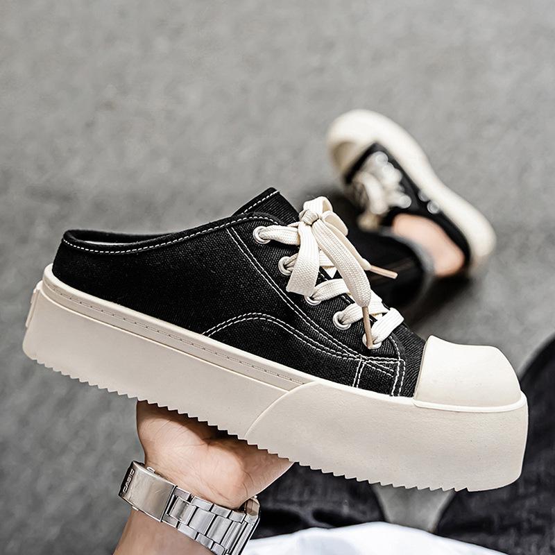 Casual shoes men s summer breathable driving lazy one pedal half drag men s old Beijing canvas shoes trendy shoes 39 чёрный
Casual shoes men s summer breathable driving lazy one pedal half drag men s old Beijing canvas shoes trendy shoes 39 чёрный