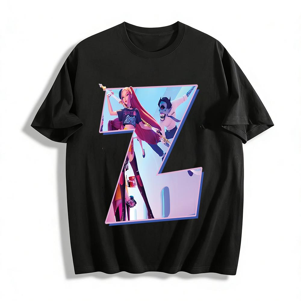 Trendy Street Style Loose T-shirt With Cool Z-frame Ponytail Girl & Demon Print For Daily Wear Pure cotton T-shirt 6XL
Trendy Street Style Loose T-shirt With Cool Z-frame Ponytail Girl & Demon Print For Daily Wear Pure cotton T-shirt 6XL