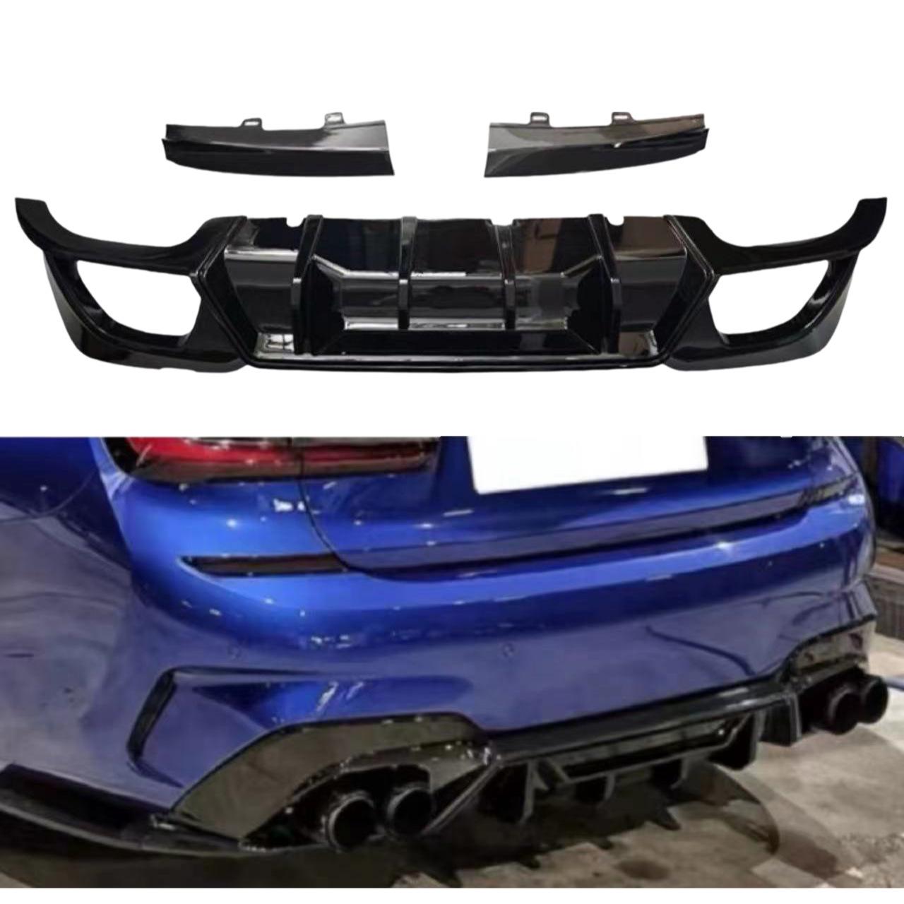 BMW 3 Series G20/G28 Racing Style Rear Lip Kit - Carbon Fiber Pattern, Bright Black Finish Bright Black Without Light
BMW 3 Series G20/G28 Racing Style Rear Lip Kit - Carbon Fiber Pattern, Bright Black Finish Bright Black Without Light