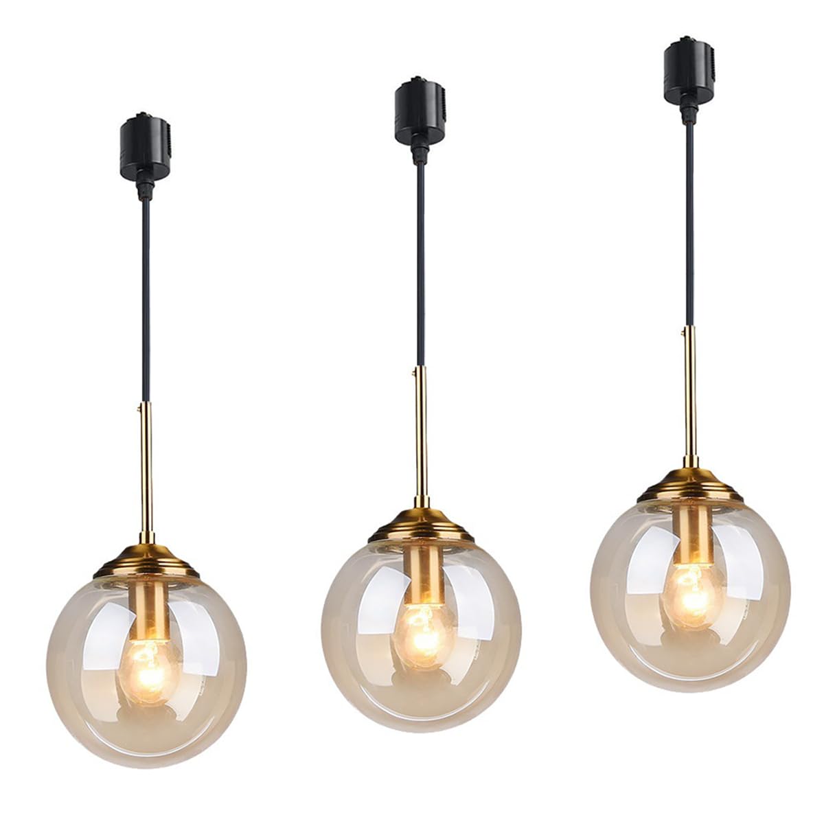 HFUGUD 3-Light Pendant Light, Stylish and Cute, Amber Glass Pendant Light, Round Lamp, Spherical Design, Simple, Duct Rail Compatible Pendant Light,
HFUGUD 3-Light Pendant Light, Stylish and Cute, Amber Glass Pendant Light, Round Lamp, Spherical Design, Simple, Duct Rail Compatible Pendant Light,