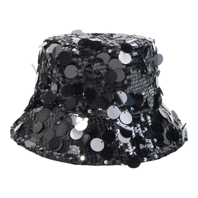 Trendy Hippop Metallic Bucket Hat Fishing Camping Hat Streetwear Sequins Hat for Outdoor Activity
Trendy Hippop Metallic Bucket Hat Fishing Camping Hat Streetwear Sequins Hat for Outdoor Activity