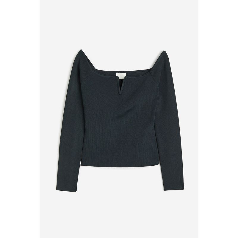HM Women s Clothing Tops Autumn Fashion Elegant Rib Knitting off-the-Shoulder Tops 1213950 Dark green 155/80A
HM Women s Clothing Tops Autumn Fashion Elegant Rib Knitting off-the-Shoulder Tops 1213950 Dark green 155/80A