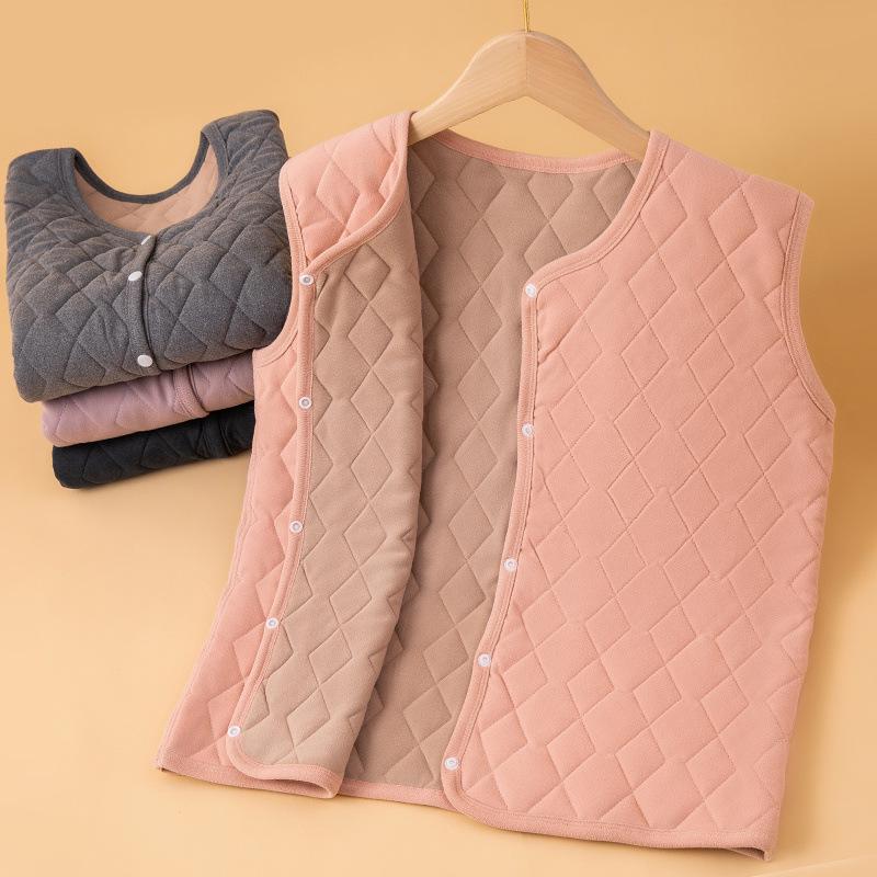 Women s Plus Size Velvet Fleece-lined Vest: Warm Sleeveless Jacket for Autumn/Winter School Uniform 150
Women s Plus Size Velvet Fleece-lined Vest: Warm Sleeveless Jacket for Autumn/Winter School Uniform 150