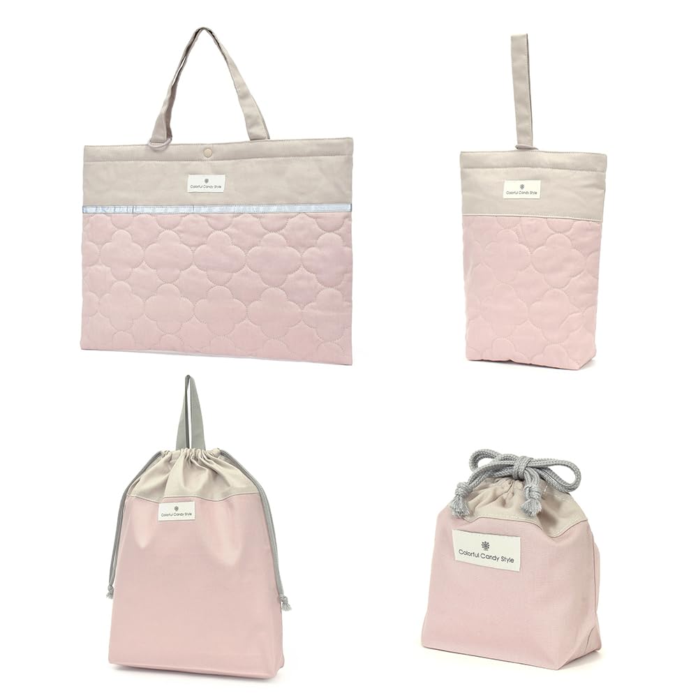 COLORFUL CANDY STYLE Quilted Entrance Set in Dusky Pink for Girls Perfect for Preparing for Includes a Lesson Shoe Gym Clothes and Cup Bag 4-Piece
COLORFUL CANDY STYLE Quilted Entrance Set in Dusky Pink for Girls Perfect for Preparing for Includes a Lesson Shoe Gym Clothes and Cup Bag 4-Piece