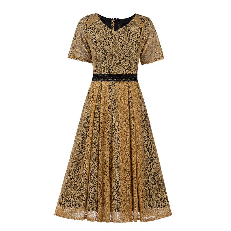 Shoppe dress medium and long new temperament lace dress performance festival host dress dress XXXL коричневий
Shoppe dress medium and long new temperament lace dress performance festival host dress dress XXXL коричневий