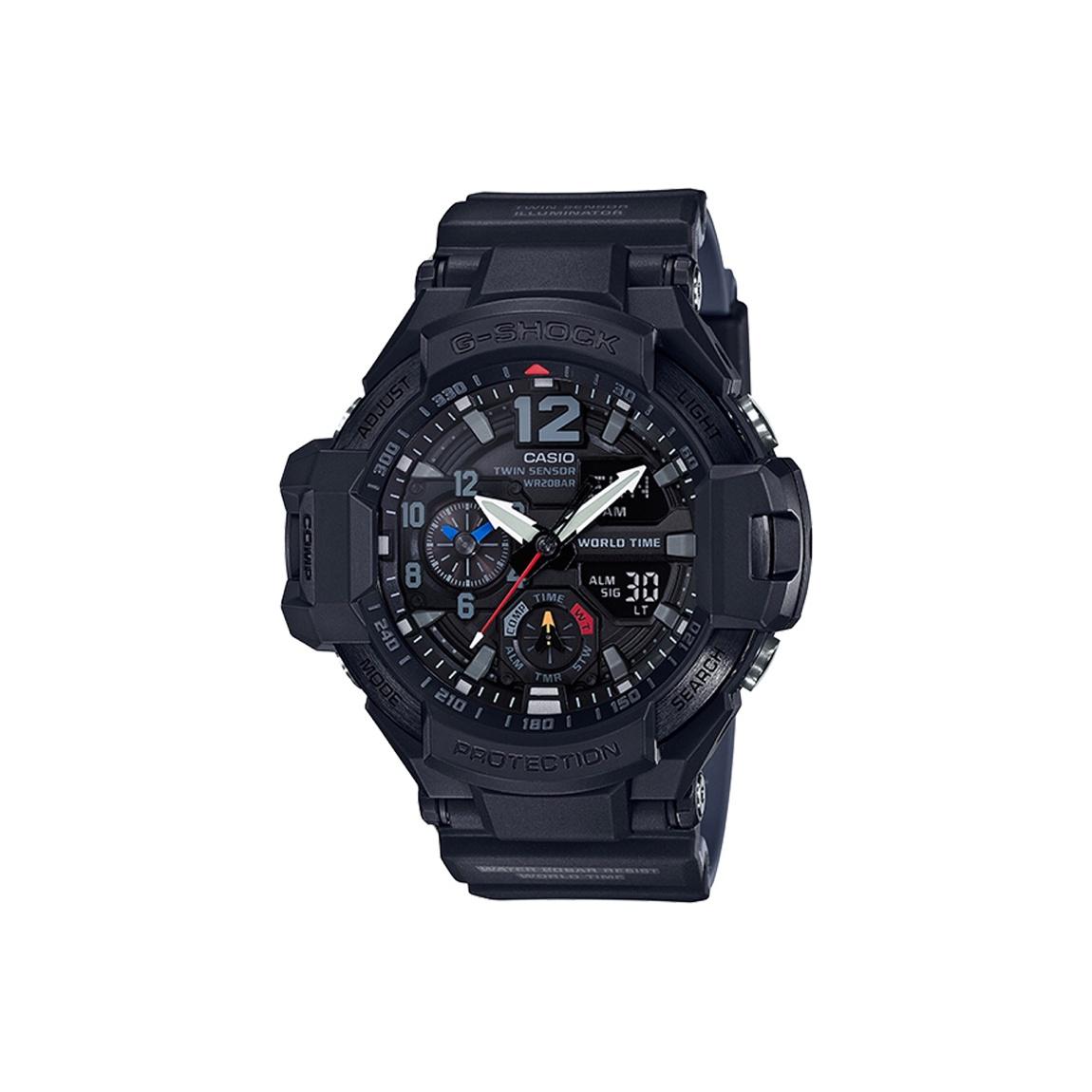 Casio G-Shock Aviation Series Fashion Retro Classic Pointer Dual Display 3D Sports Waterproof Quartz Watch Men watches Black GA-1100-1A1 Black
Casio G-Shock Aviation Series Fashion Retro Classic Pointer Dual Display 3D Sports Waterproof Quartz Watch Men watches Black GA-1100-1A1 Black