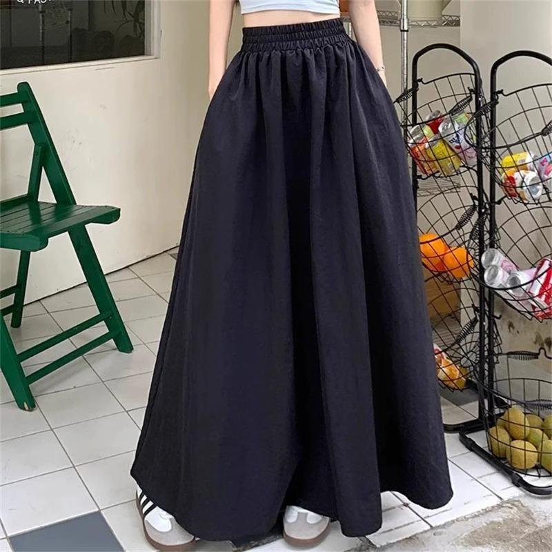 Women Retro Pockets A Line Long Skirt Ladies Casual Loose Elastic High Waist Midi Skirt Spring Summer Skirt S чёрный
Women Retro Pockets A Line Long Skirt Ladies Casual Loose Elastic High Waist Midi Skirt Spring Summer Skirt S чёрный