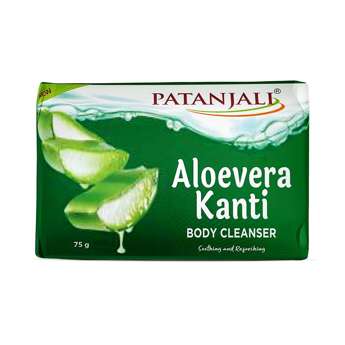Patanjali Aloevera Kanti Body Cleanser, With Nourishing & Glorifying The Skin, 75gm
Patanjali Aloevera Kanti Body Cleanser, With Nourishing & Glorifying The Skin, 75gm