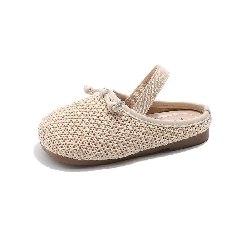 Children Woven Sandals for Girls Summer New Fashion Korean Soft Bottom Anti-slippery Versatile Chic Breathable Shoes 34 бежевий
Children Woven Sandals for Girls Summer New Fashion Korean Soft Bottom Anti-slippery Versatile Chic Breathable Shoes 34 бежевий