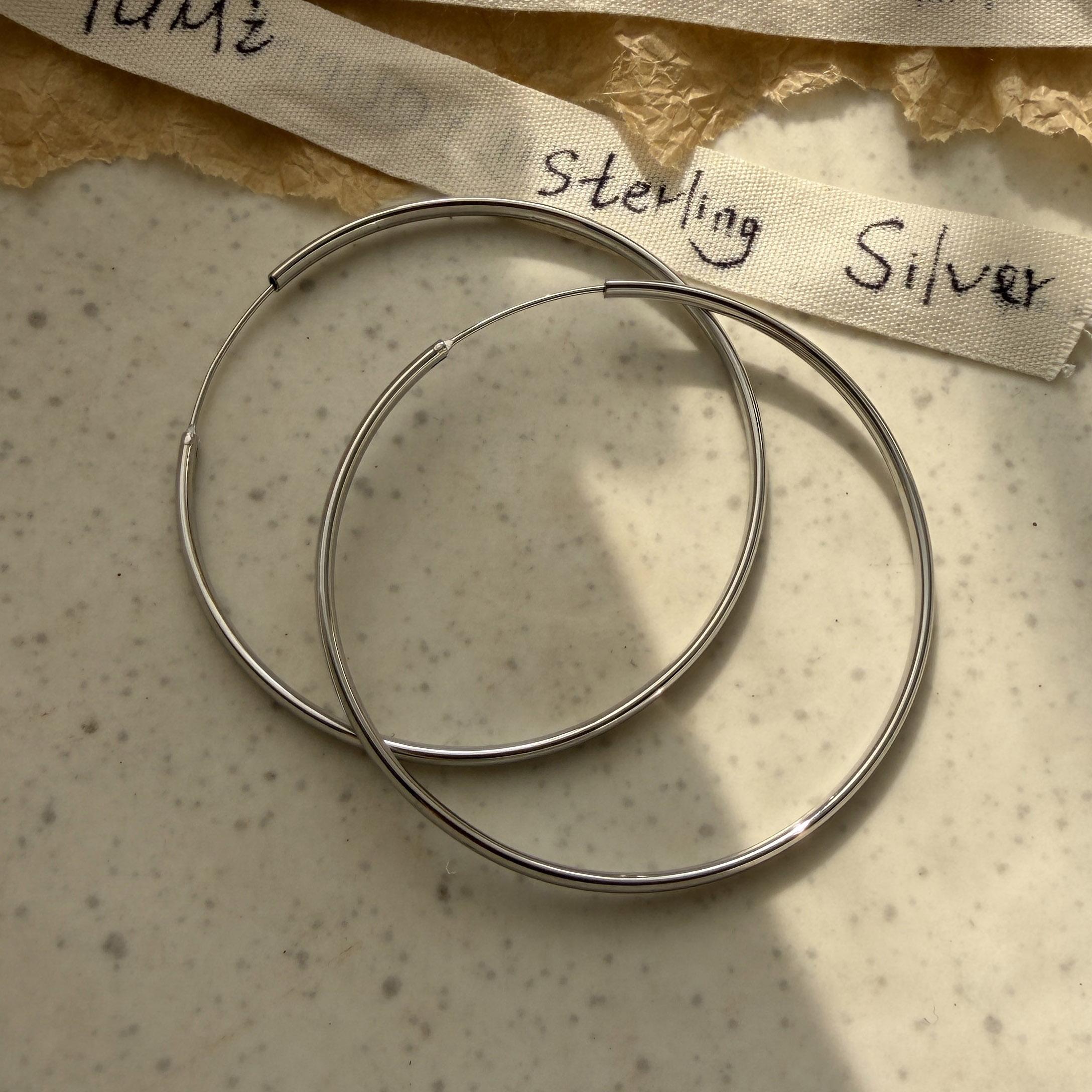 925 Sterling Silver Earrings For Women Trendy Big Simple Circle Earring Jewelry Prevent Allergy Party Accessories Gift
925 Sterling Silver Earrings For Women Trendy Big Simple Circle Earring Jewelry Prevent Allergy Party Accessories Gift