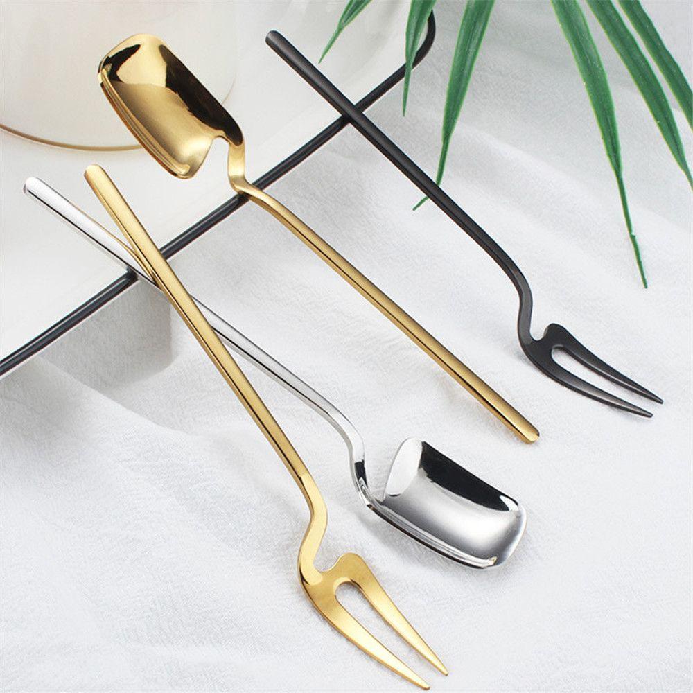 Tableware Coffee Stirring Spoon Teaspoon Wall Hanging Ice Cream Spoons Stainless Steel Coffee Spoon black-Fork
Tableware Coffee Stirring Spoon Teaspoon Wall Hanging Ice Cream Spoons Stainless Steel Coffee Spoon black-Fork