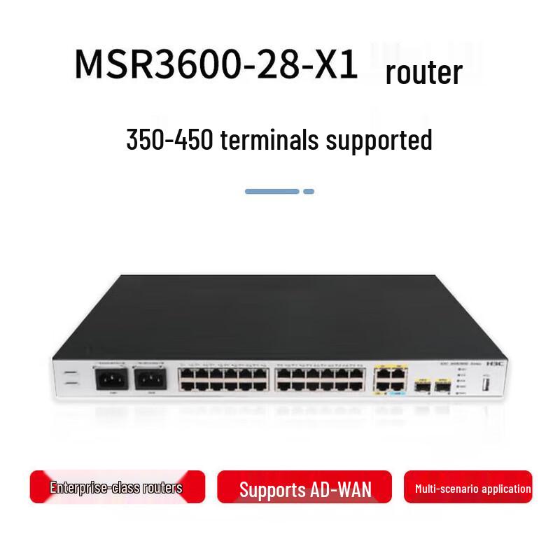 H3C MSR3600-28-X1 Business Router
H3C MSR3600-28-X1 Business Router