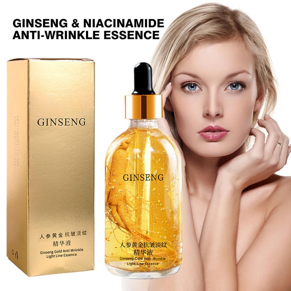 24k Gold Ginseng Serum Anti Wrinkle Lifting Firming Fade Fine Lines Lighting Spot Гиалуроновая кислота Никотинамид Эссенция для лица 100ml boxed
24k Gold Ginseng Serum Anti Wrinkle Lifting Firming Fade Fine Lines Lighting Spot Гиалуроновая кислота Никотинамид Эссенция для лица 100ml boxed