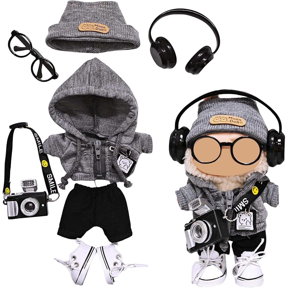 HXLGR Fashion Set for 15-17cm Dolls Gray - Includes Clothing and Accessories for Doll Toys
HXLGR Fashion Set for 15-17cm Dolls Gray - Includes Clothing and Accessories for Doll Toys