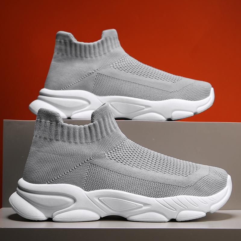 Socks and shoes Men s mesh breathable casual sports shoes Fashion fly-woven high-top one-pedal summer new trendy men s shoes 39
Socks and shoes Men s mesh breathable casual sports shoes Fashion fly-woven high-top one-pedal summer new trendy men s shoes 39