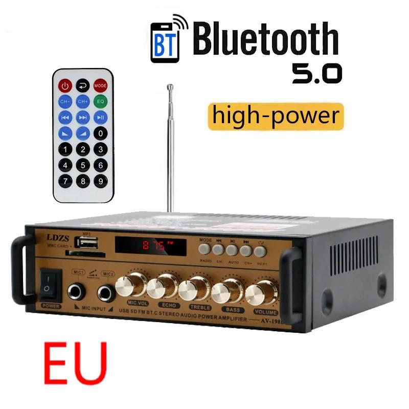 BT-198E Bluetooth Аудиоусилитель 35 Вт×2/12 В постоянного тока/Вход 220 В переменного тока/Вход USB SD AUX MIC/Двухканальный усилитель мощности
BT-198E Bluetooth Аудиоусилитель 35 Вт×2/12 В постоянного тока/Вход 220 В переменного тока/Вход USB SD AUX MIC/Двухканальный усилитель мощности