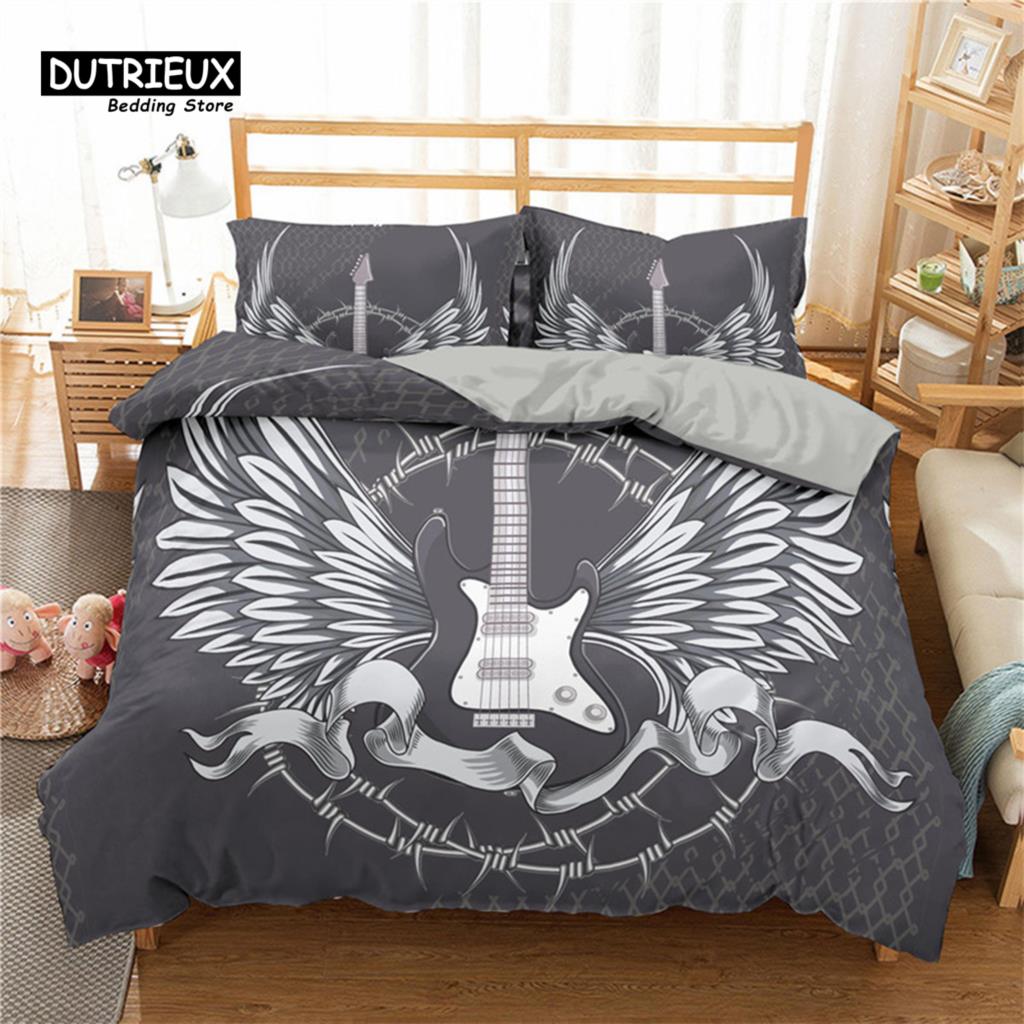 Comforter Vintage Guitar Music Theme 2/3Pcs Bedding Set For Kids Teens Adult Microfiber Print Comforter Comforter (quilt)-EU Single(135*200cm)3pcs
Comforter Vintage Guitar Music Theme 2/3Pcs Bedding Set For Kids Teens Adult Microfiber Print Comforter Comforter (quilt)-EU Single(135*200cm)3pcs
