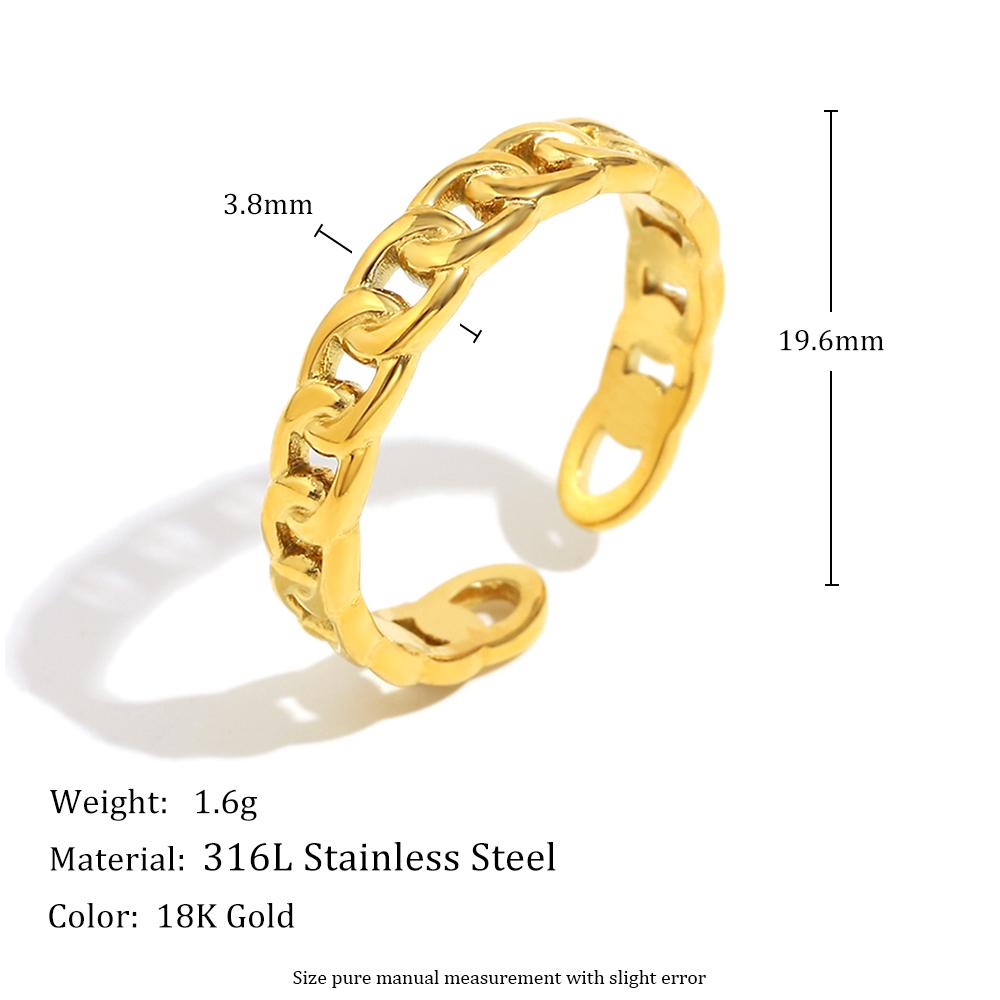 MamacitaSlay Minimalist 316L Stainless Steel Hollow out Open Ring Waterproof 18K Gold Plated Jewelry Women s Elegant Ring Gift resizable золотой
MamacitaSlay Minimalist 316L Stainless Steel Hollow out Open Ring Waterproof 18K Gold Plated Jewelry Women s Elegant Ring Gift resizable золотой