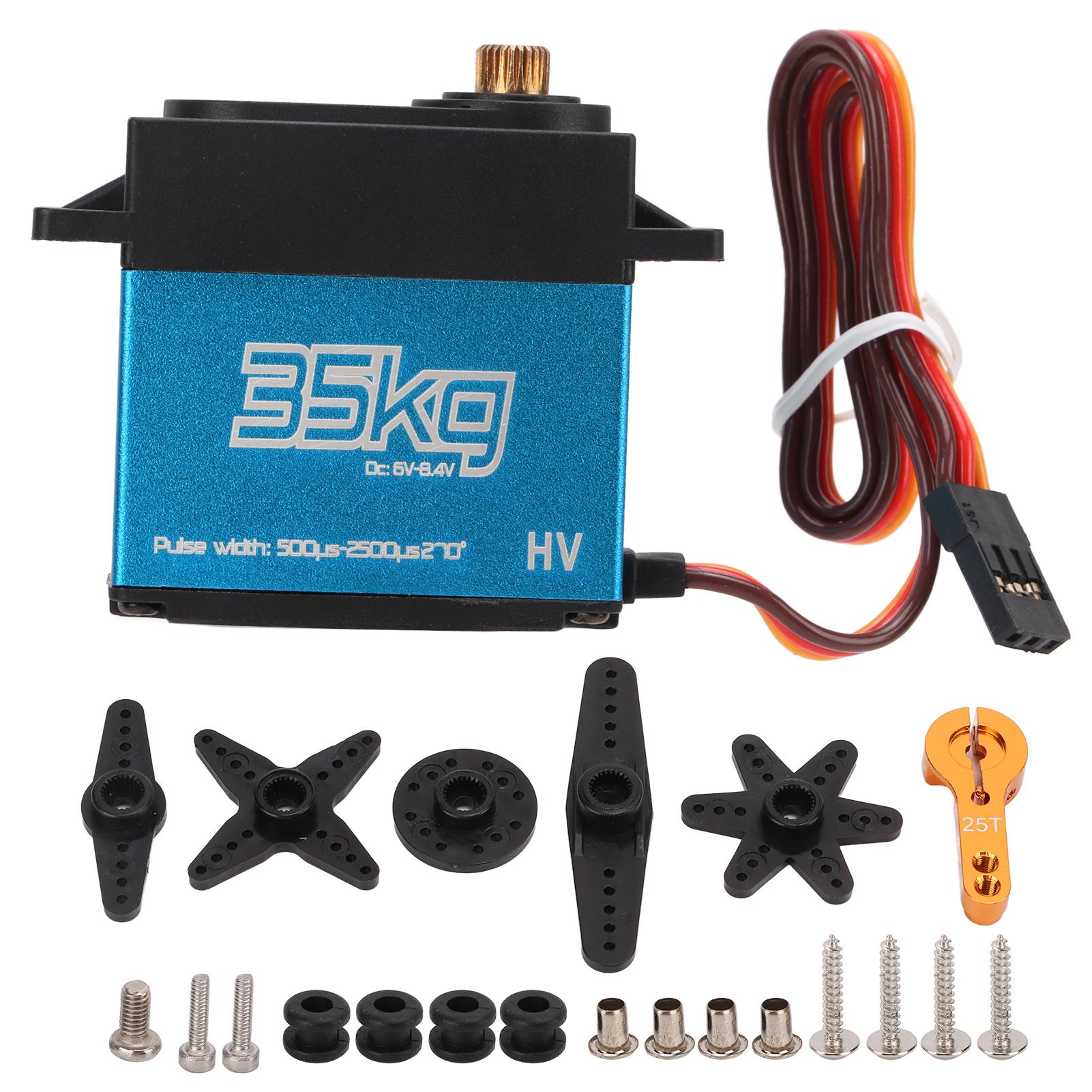 35 кг Coreless Motor Servo для 1/8 1/10 1/12 пульта дистанційного керування Car Metal Gear Digital Servo
35 кг Coreless Motor Servo для 1/8 1/10 1/12 пульта дистанційного керування Car Metal Gear Digital Servo