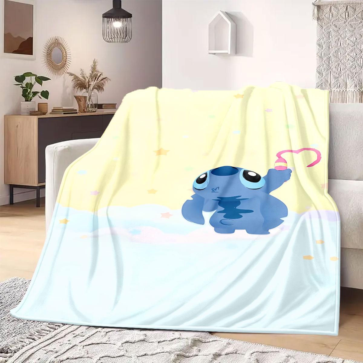 Stitch Cartoon Flannel Blanket for Travel Picnics Bedrooms Sofas Beds Chairs Print Home Decor New 75x90cm
Stitch Cartoon Flannel Blanket for Travel Picnics Bedrooms Sofas Beds Chairs Print Home Decor New 75x90cm