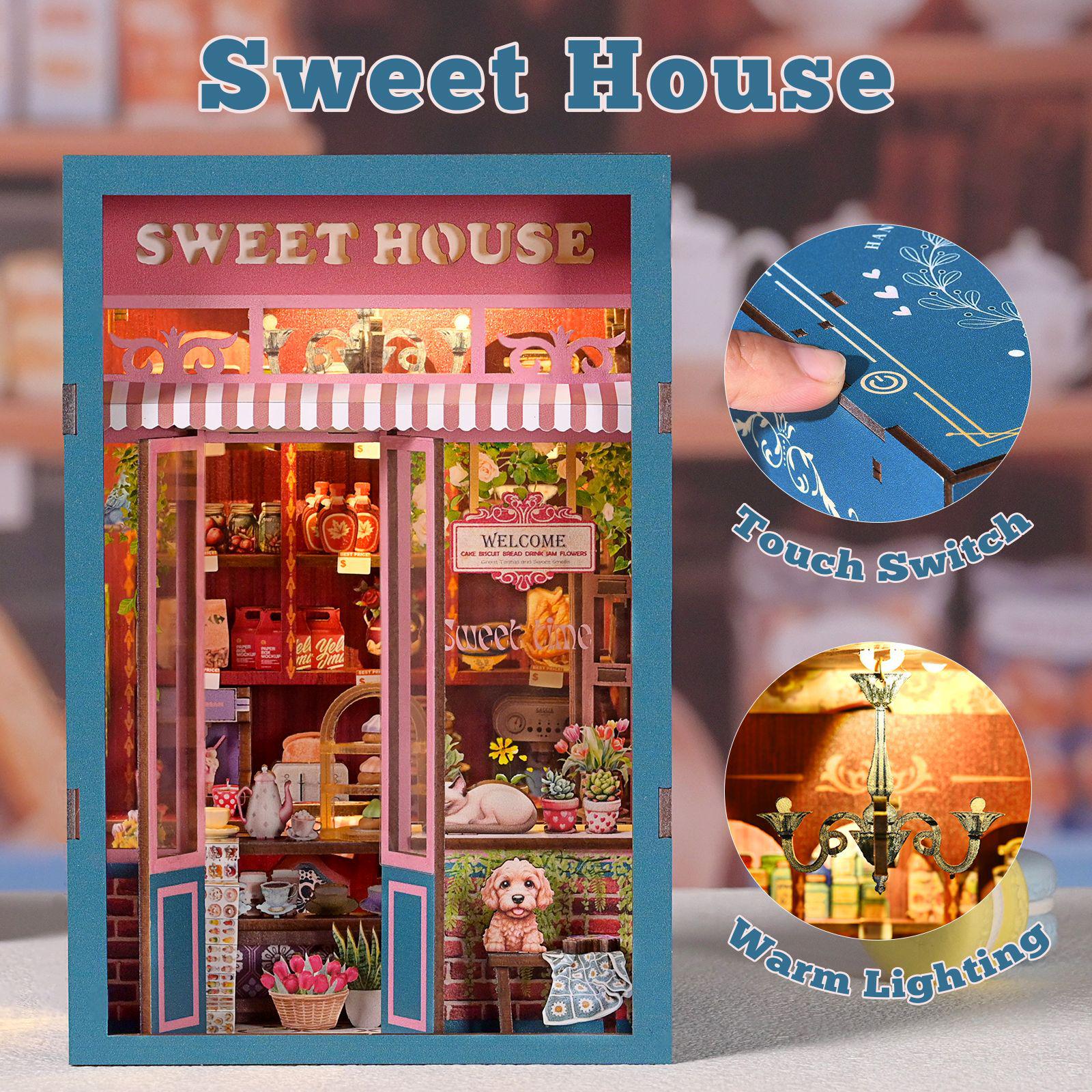 Mini Sweet Time Dessert House DIY Bookend Model Dollhouse Gift
Mini Sweet Time Dessert House DIY Bookend Model Dollhouse Gift