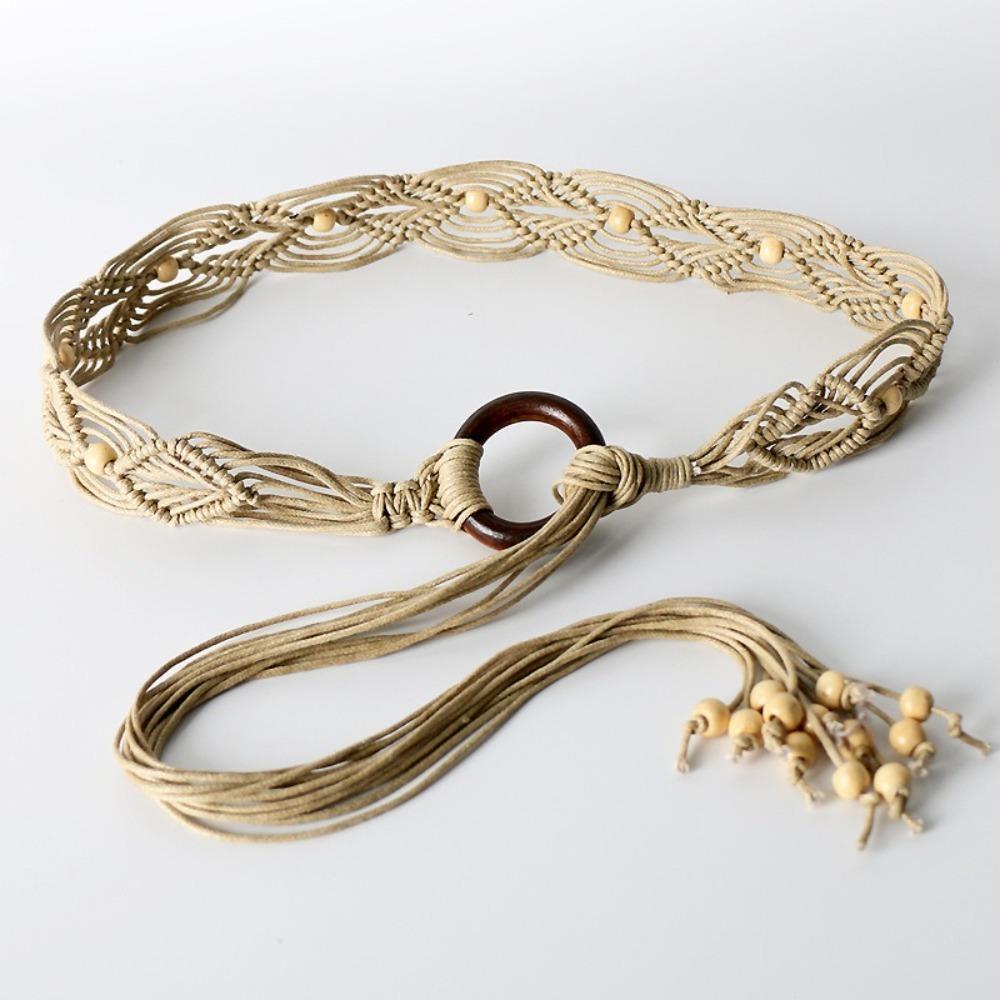 Retro Knotted Tassels Waist Belts Bohemia Style Tie Strap Belt Dress Waistband Accessories кавовий
Retro Knotted Tassels Waist Belts Bohemia Style Tie Strap Belt Dress Waistband Accessories кавовий