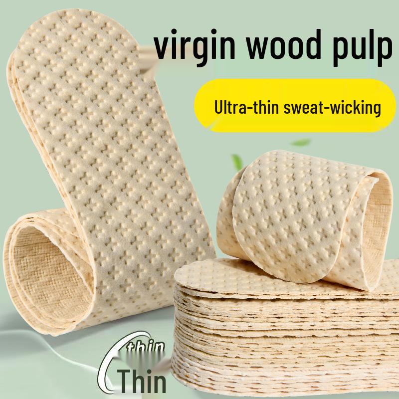 Ultra-Thin Disposable Wood Pulp Insoles - Odor-Resistant, Sweat-Absorbent, Breathable, Wash-Free for Men & Women 42
Ultra-Thin Disposable Wood Pulp Insoles - Odor-Resistant, Sweat-Absorbent, Breathable, Wash-Free for Men & Women 42