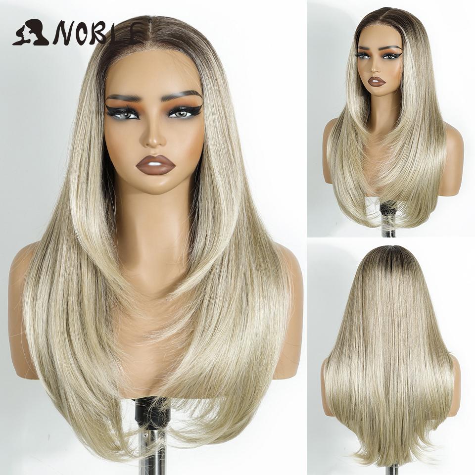 Noble Synthetic Lace Front Wigs For Woman 24 Inch Straight Lace Wig Ombre Brown 6x4 Pre Plucked Pre Cut Wear and Go Glueless Wig (as the picture,130%&24inches&Lace Front)
Noble Synthetic Lace Front Wigs For Woman 24 Inch Straight Lace Wig Ombre Brown 6x4 Pre Plucked Pre Cut Wear and Go Glueless Wig (as the picture,130%&24inches&Lace Front)